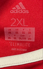 Load image into Gallery viewer, Adidas Mens Red White Climalite Short Sleeve Soccer Jersey T-Shirt Size 2XL
