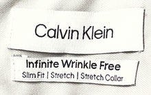 Load image into Gallery viewer, Calvin Klein Mens Gray Infinite Slim Fit Long Sleeve Stretch Dress Shirt Size 15
