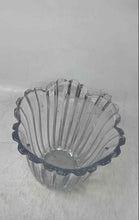 Load image into Gallery viewer, Studio Nova Clear Crystal Glass Ribbed Kitchenware Storage Lidded Cookie Jar
