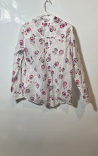 Load image into Gallery viewer, Express Womens Multicolor Floral Long Sleeve Boyfriend Button-Up Shirt Size S
