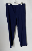 Load image into Gallery viewer, Anne Klein Womens Blue Flat Front Straight Leg Formal Dress Pants Size 12
