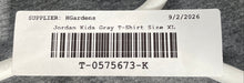 Load image into Gallery viewer, Jordan Kids Gray Heather Short Sleeve Crew Neck T-Shirt Size XL 13-15 Yrs
