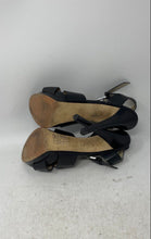 Load image into Gallery viewer, Michael Kors Womens Oksana Black Leather Ankle Strap Platform Sandals Size 7.5M
