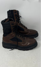 Load image into Gallery viewer, Aldo Mens Brown Black Leather Round Toe Lace-Up Ankle Combat Boots Size 11
