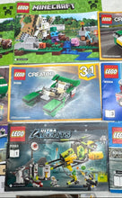 Load image into Gallery viewer, Lot Of 10 Pieces Assorted Lego Mixed Variety Building Toy Instruction Manuals
