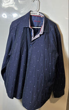 Load image into Gallery viewer, Robert Graham Mens Blue Floral Print Cotton Long Sleeve Button-Up Shirt Size 3XL
