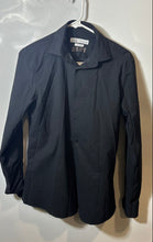 Load image into Gallery viewer, Zara Mens Black Long Sleeve Slim Fit Stretch Odor Free Button-Up Shirt Size S
