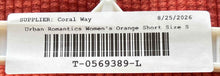Load image into Gallery viewer, Urban Romantics Womens Orange Ribbed Corduroy Chino Shorts Size Small
