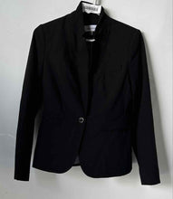 Load image into Gallery viewer, Calvin Klein Womens Black Long Sleeve Notch Lapel One-Button Blazer Size 6P
