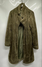 Load image into Gallery viewer, Angashion Womens Olive Green Long Sleeve Open Toe Winter Coat Size XL
