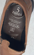 Load image into Gallery viewer, Von Wellx Mens Brown Leather Slip-On Round Toe Loafer Shoes Size EUR 40
