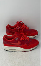 Load image into Gallery viewer, Nike Mens Air Max 1 HQ3607-687 Red Leather Lace-Up Low Top Tennis Shoes Size 8
