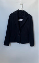 Load image into Gallery viewer, White House Black Market Womens Black Long Sleeve Two-Button Blazer Size 4
