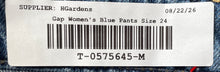 Load image into Gallery viewer, Gap Womens Blue Ultrasoft Denim Mid Rise Curvy Baggy Wide-Leg Jeans Size 24
