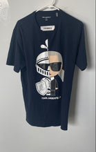 Load image into Gallery viewer, Karl Lagerfeld Mens Blue Cotton Short Sleeve Pullover T-Shirt Size M Auth
