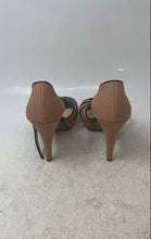 Load image into Gallery viewer, Kelly &amp; Katie Womens Brown Black Open Toe Stiletto Platform Heels Size 6.5
