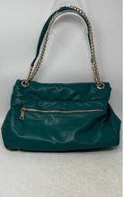Load image into Gallery viewer, INC International Concepts Womens Green Faux Leather Bottom Studs Shoulder Bag
