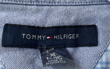 Load image into Gallery viewer, Tommy Hilfiger Mens Blue Collared Long Sleeve Button-Up Shirt Size XL
