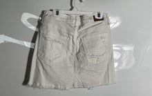 Load image into Gallery viewer, American Eagle Outfitters Womens White Stretch Distressed A-Line Skirt Size 0

