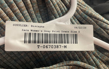 Load image into Gallery viewer, Zara Womens Gray Ribbed Sleeveless V-Neck Knitted Sweater Dress Size S
