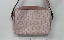 Load image into Gallery viewer, Guess Womens Pink Signature Print Adjustable Strap Zip Top Lined Crossbody Bag
