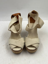 Load image into Gallery viewer, Authentic Tory Burch Womens Frieda Beige Brown Wedge Heel Platform Sandals Sz 6B
