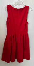 Load image into Gallery viewer, Calvin Klein Womens Red Pleated Sleeveless Round Neck A-Line Dress Size 6
