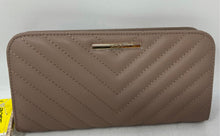 Load image into Gallery viewer, Aldo Womens Brown Leather Credit Card Inner Pockets Zip-Around Wallet One Size

