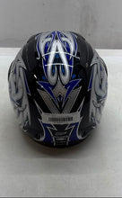 Load image into Gallery viewer, Fulmer Unisex Adults Axis Mundi Dot Blue Black Full-Face Motorcycle Helmet Sz S
