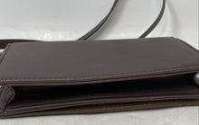 Load image into Gallery viewer, Anne Klein Womens Brown Monogram Faux Leather Adjustable Strap Crossbody Bag
