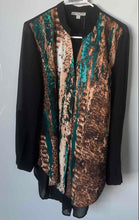 Load image into Gallery viewer, Alberto Makali Womens Multicolor Abstract Print Long Sleeve Blouse Top Size L
