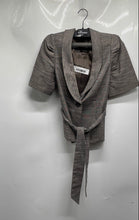 Load image into Gallery viewer, The Limited Womens Brown Short Sleeve One-Button Blazer Jacket Size Medium
