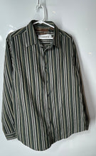 Load image into Gallery viewer, Perry Ellis Mens Multicolor Striped Long Sleeve Button-Up Shirt Size XL
