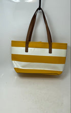 Load image into Gallery viewer, Michael Kors Womens Yellow White Brown Inner Pocket Double Strap Shoulder Bag
