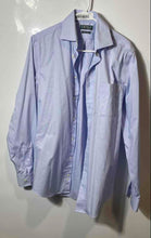 Load image into Gallery viewer, Lauren Ralph Lauren Mens Blue Long Sleeve Regular Fit Dress Shirt Size M
