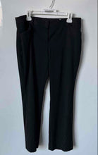 Load image into Gallery viewer, Express Womens Black Editor Barely Low Rise Bootcut Dress Pants Size 12S
