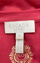 Load image into Gallery viewer, Authentic Escada Sport Womens Red Graphic Floral 3/4 Sleeve Blouse Top Size M
