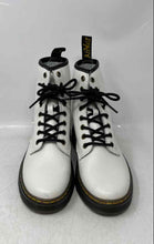 Load image into Gallery viewer, Dr. Martens Unisex Zavala Black White Leather Lace-Up Combat Boots Size M 5 W 6
