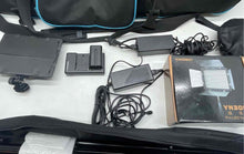 Load image into Gallery viewer, Lot Of Assorted Light Set And Tripods Black Carrying Case Not Tested
