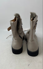 Load image into Gallery viewer, Franco Sarto Womens Canon Beige Leather Faux Fur Lace-Up Combat Boots Size 7M
