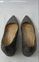 Load image into Gallery viewer, Adrienne Vittadini Womens Fiona Gray Studded Slip-On Block Pump Heels Size 7
