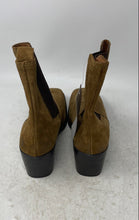 Load image into Gallery viewer, Mango Womens Brown Suede Pull-On Square Toe Ankle Chelsea Boots Size 39
