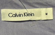 Load image into Gallery viewer, Calvin Klein Mens Purple Cotton Short Sleeve Collared Button-Up Shirt Size M
