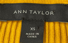 Load image into Gallery viewer, Ann Taylor Womens Yellow Knitted Long Sleeve Round Neck Pullover Sweater Size XS
