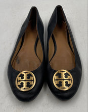 Load image into Gallery viewer, Authentic Tory Burch Womens Benton Black Leather Ballet Flats Size 8M Worn
