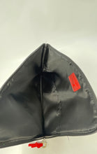 Load image into Gallery viewer, Salvatore Ferragamo Parfums Womens Alitalia Magnifica Black Toiletry Bag Worn
