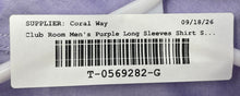 Load image into Gallery viewer, Club Room Mens Purple Cotton Regular Fit Long Sleeve Dress Shirt Size 16.5
