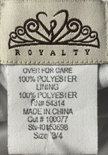 Load image into Gallery viewer, Royalty Womens White Rhinestone Sleeveless Long Evening Maxi Dress Sz 3/4 W/Tags
