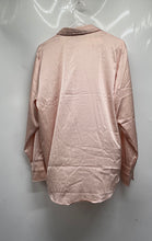 Load image into Gallery viewer, H&amp;M Womens Pink Long Sleeve V-Neck Button Front Blouse Top Size Large

