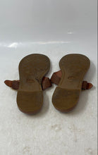 Load image into Gallery viewer, Coach Womens Lesli Brown Leather Slip-On Open Toe Flat Thong Sandals Size 7.5
